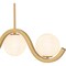 Quoizel Spherical Linear Chandelier 5 Lights Aged Brass SRI551AB - alternate 2